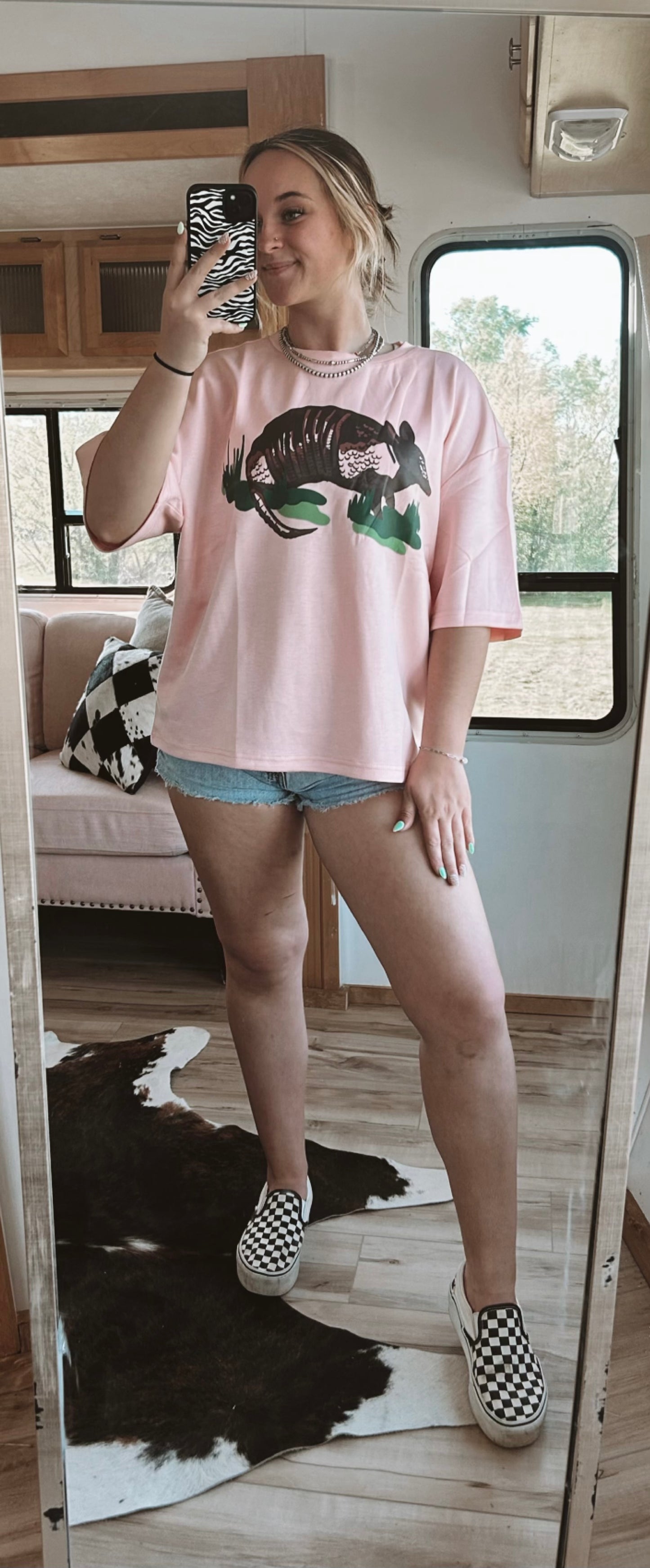 Pink Outlaw Dillo Top