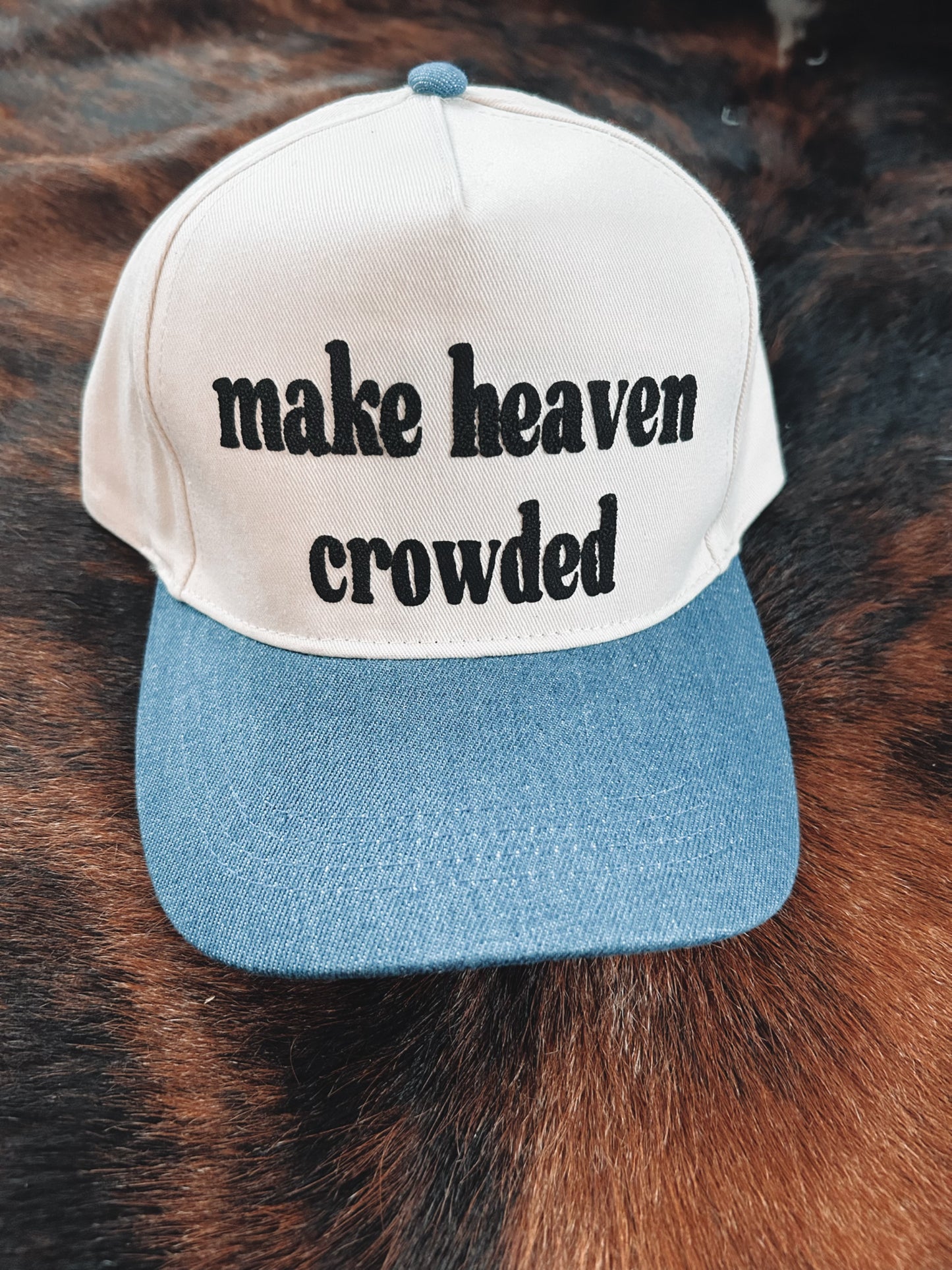 Make Heaven Croweded Denim Bill Hat