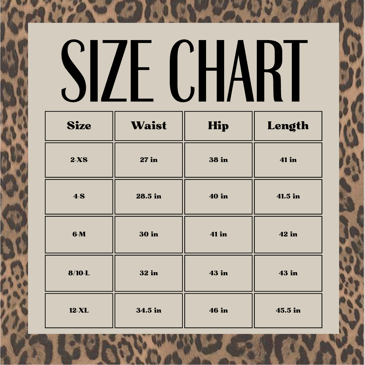 Cheetah jeans