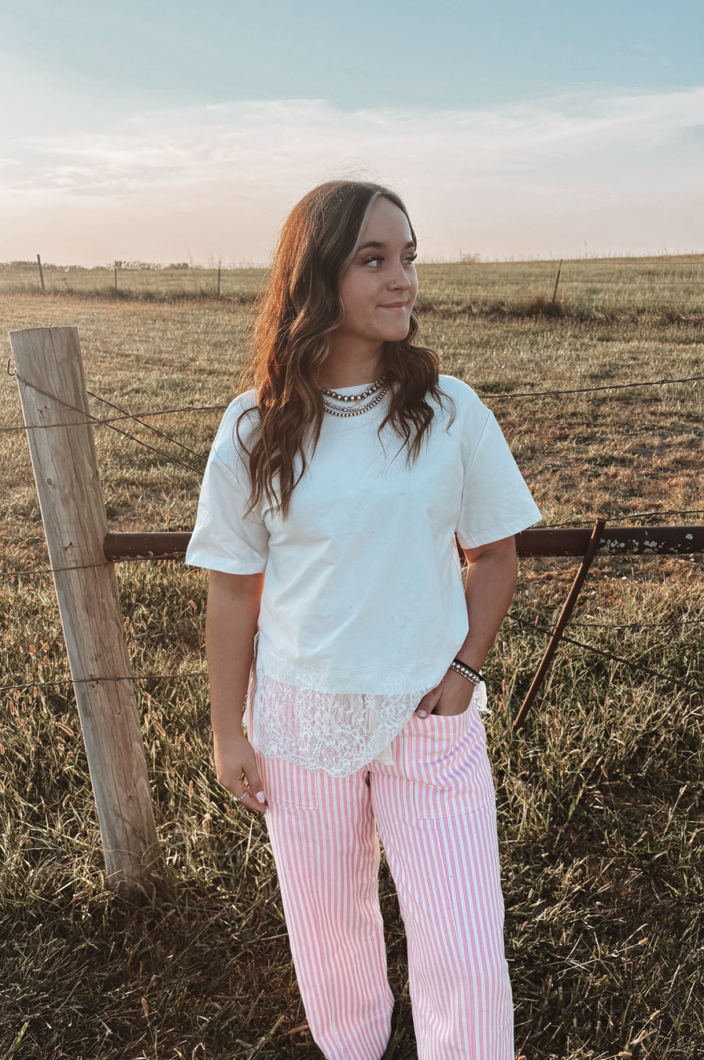 Striped Jeans