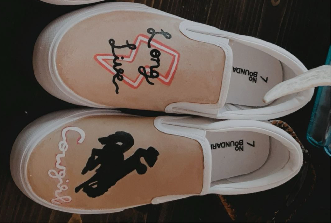 Long Live Cowgirls Painted Vans