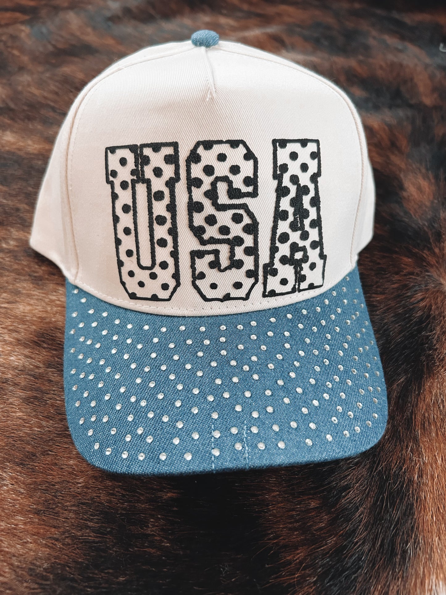 USA Rhinestone Hat