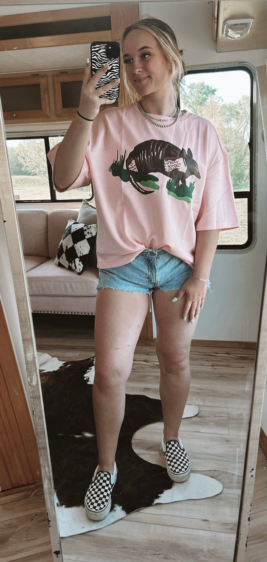 Pink Outlaw Dillo Top