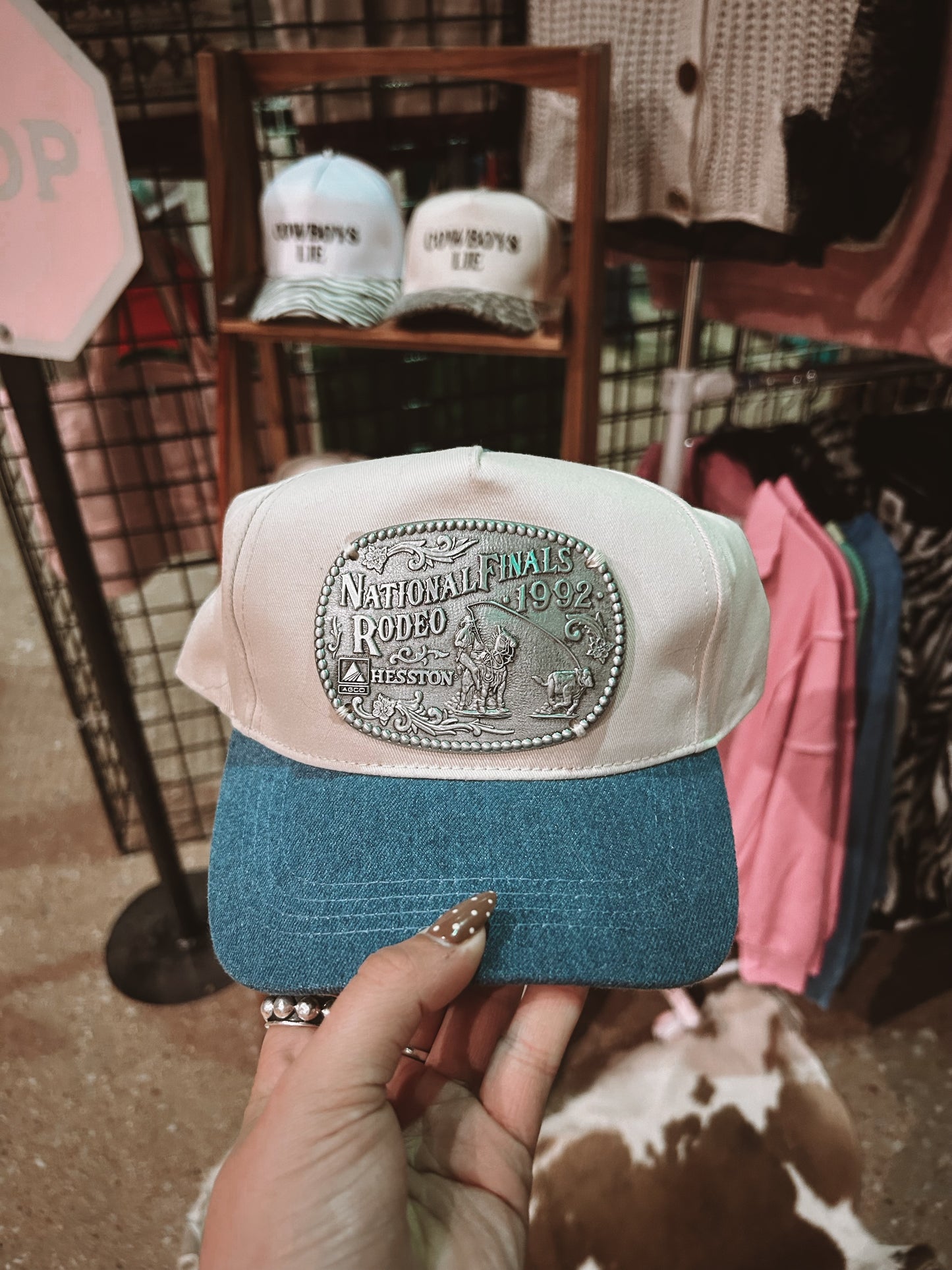 Denim Buckle Hat
