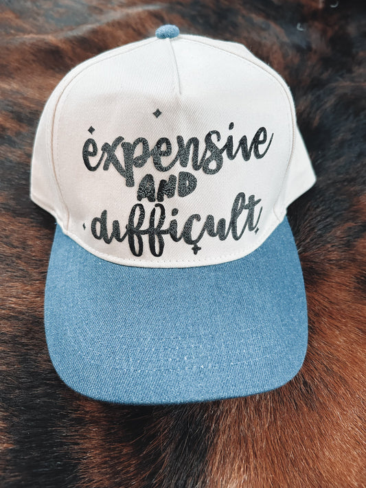 Expensive & Difficult Denim Bill Hat (Sale)