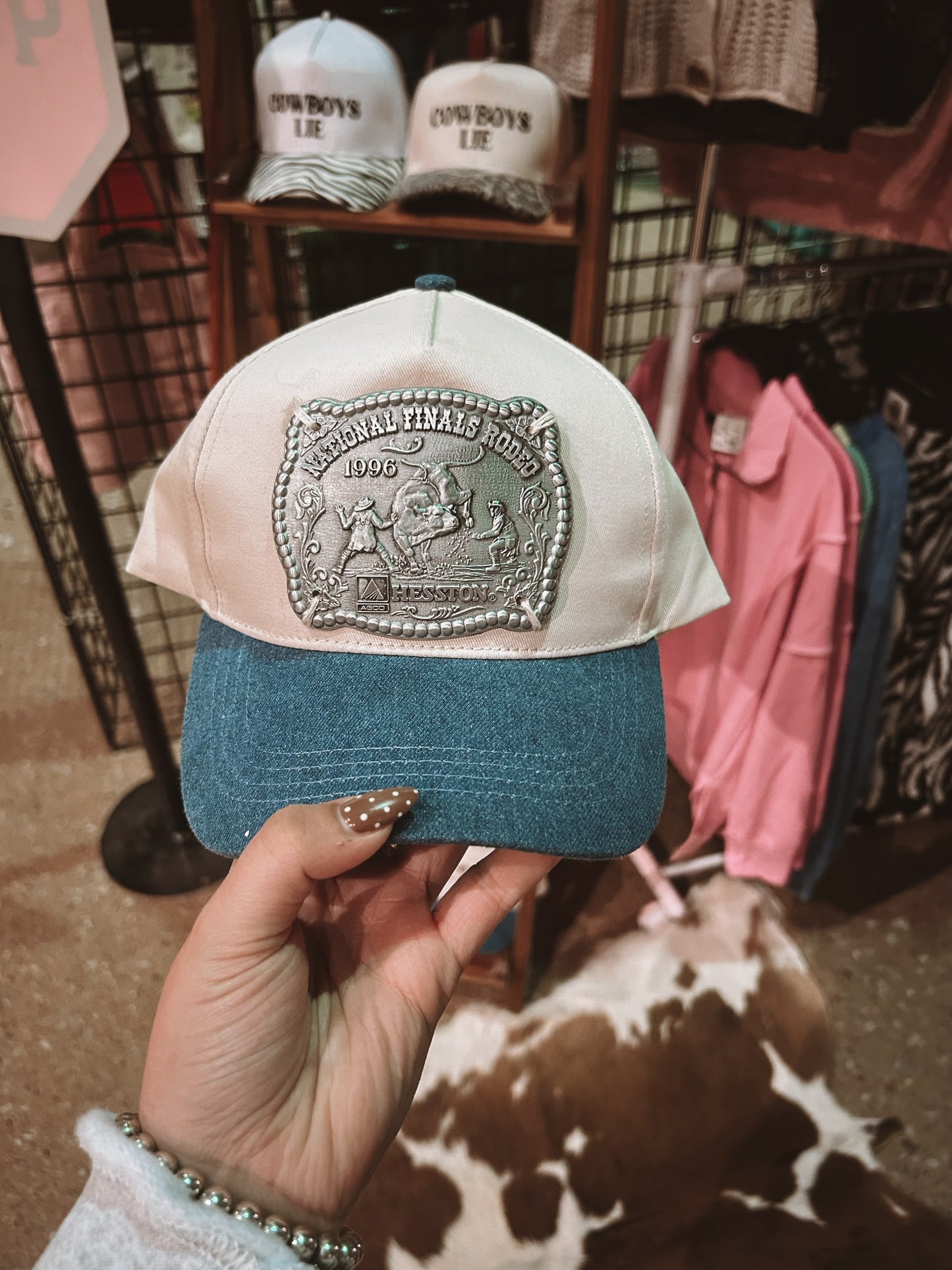 Denim Buckle Hat