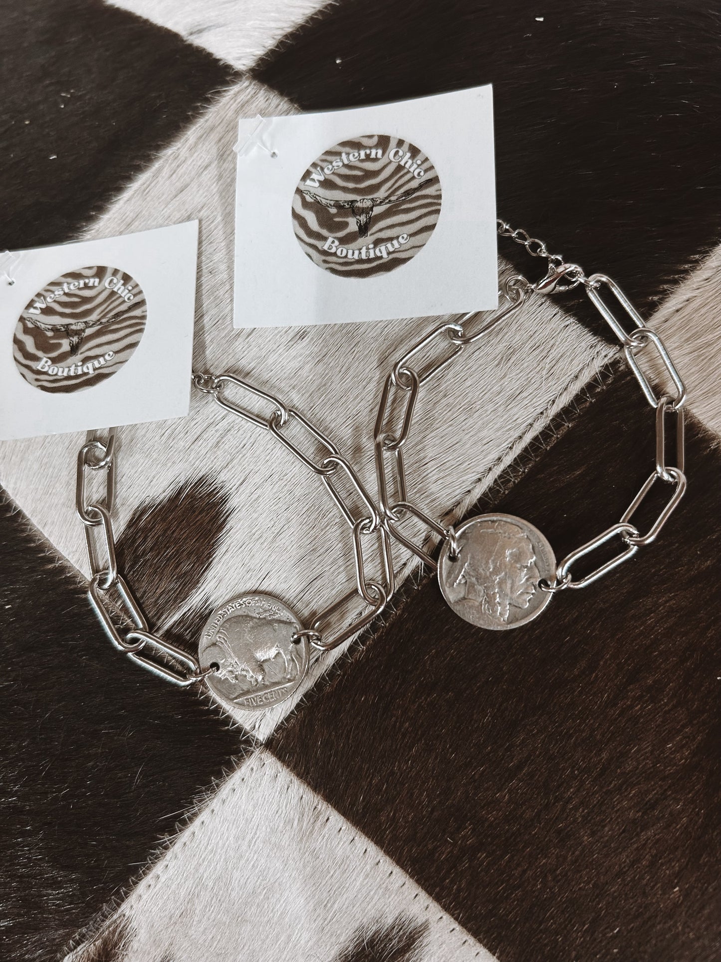 Buffalo Nickel Coin Bracelet