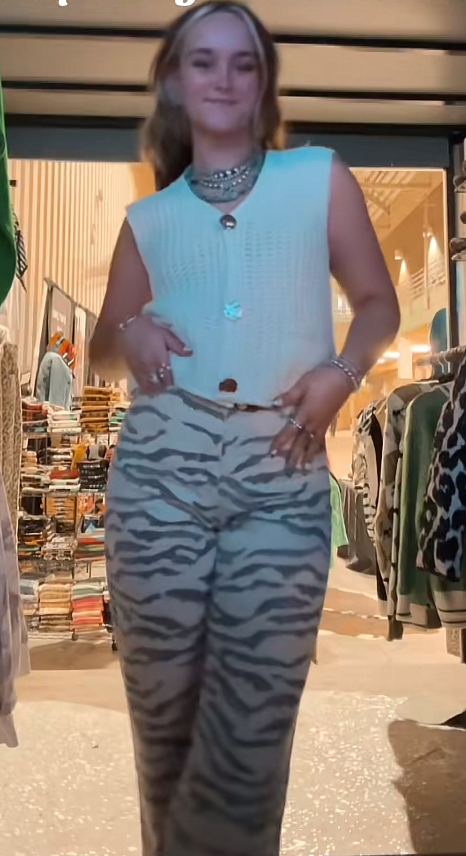 Zebra jeans