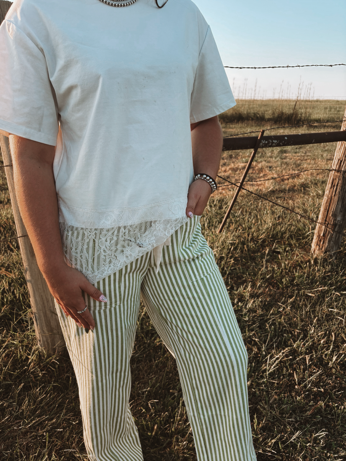 Striped Jeans