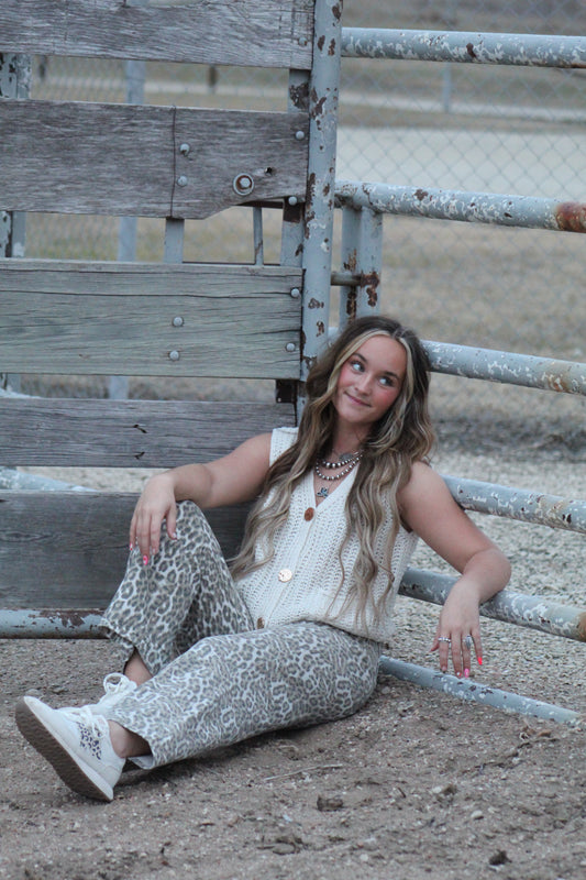 Cheetah jeans
