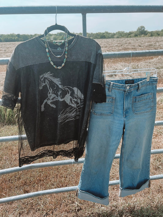 Horse Lace Top