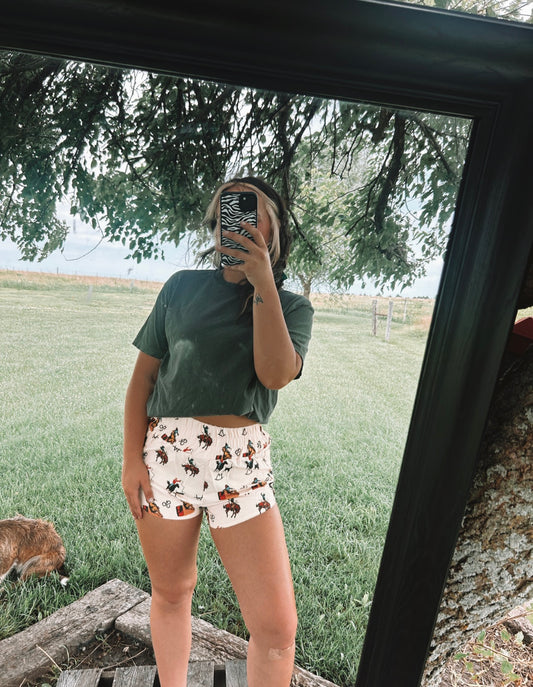 Buckin’ Around Athletic Shorts ⚡️