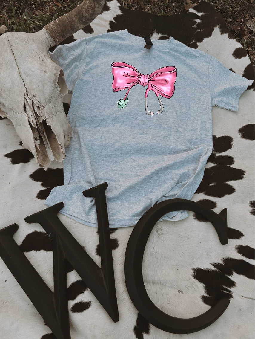 Pink Bow Stethoscope
