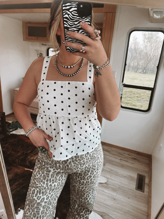 Polka Dot Darlin Tank