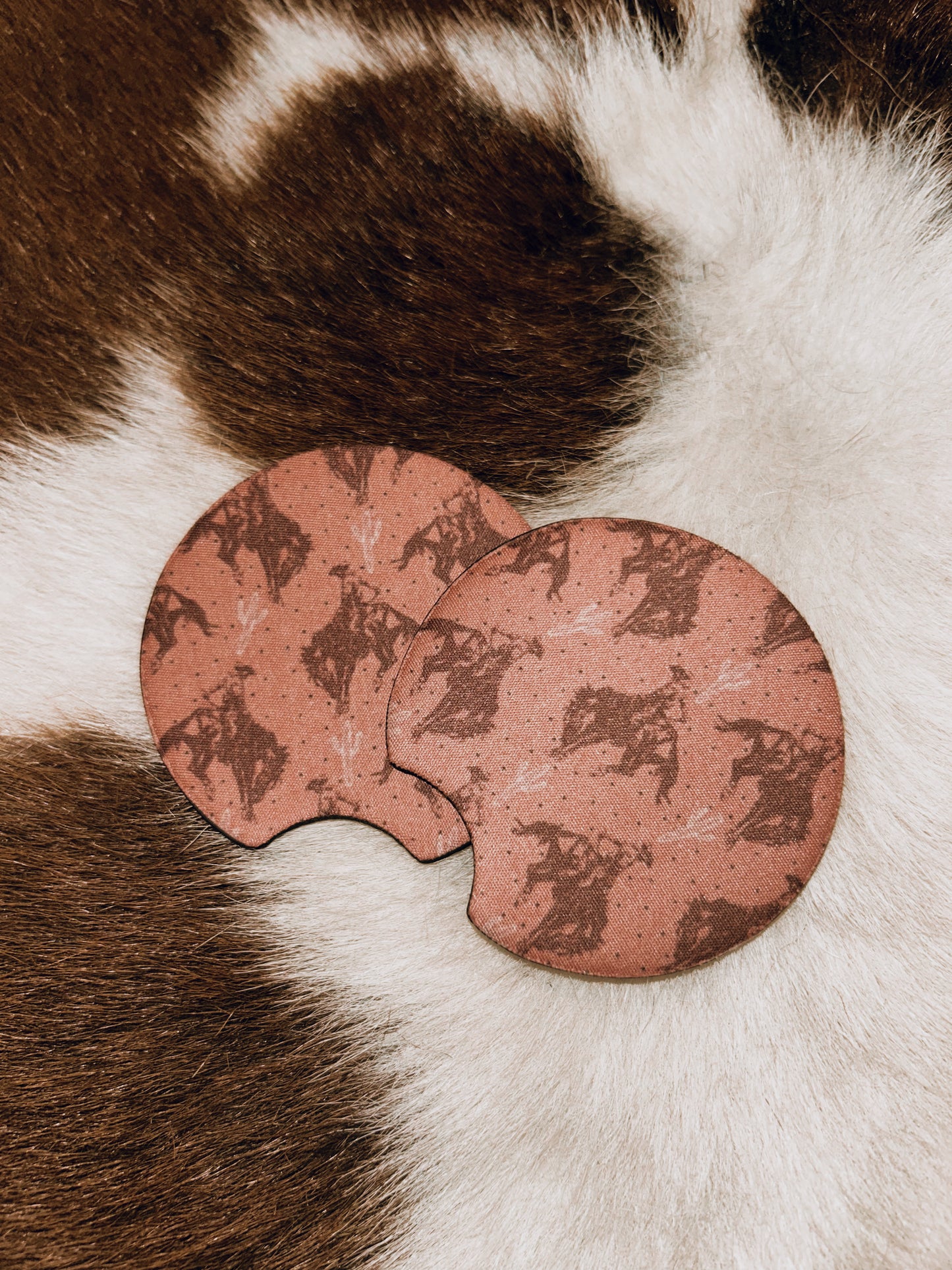 Pink Bareback Rider Car Coaster