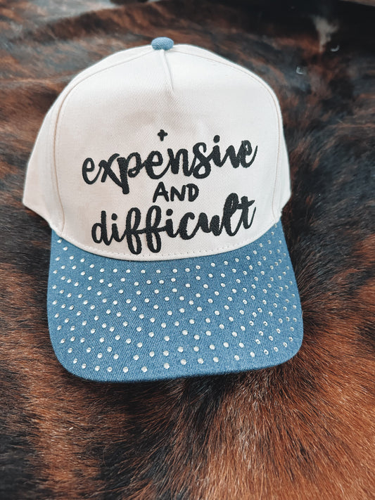 Expensive & Difficult Rhinestone Bill Hat