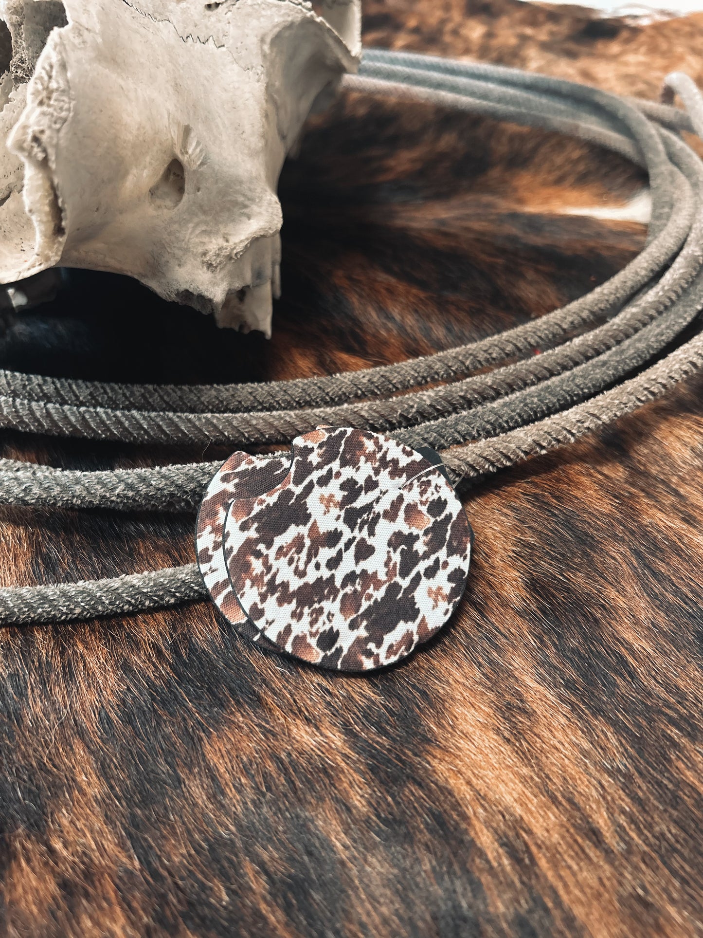 Cowhide Car Coaster