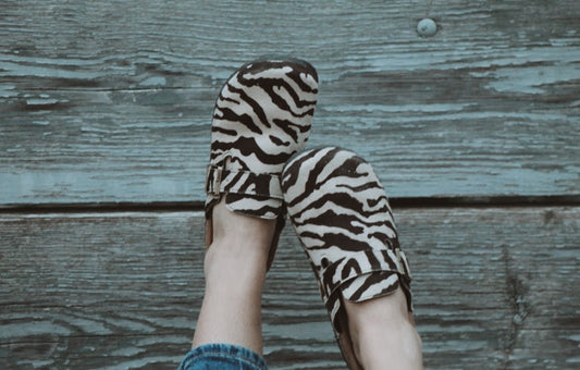 Zebra Slip On Shoes