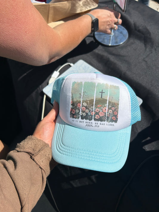 He Is Not Here, He Is Risen Trucker Hat