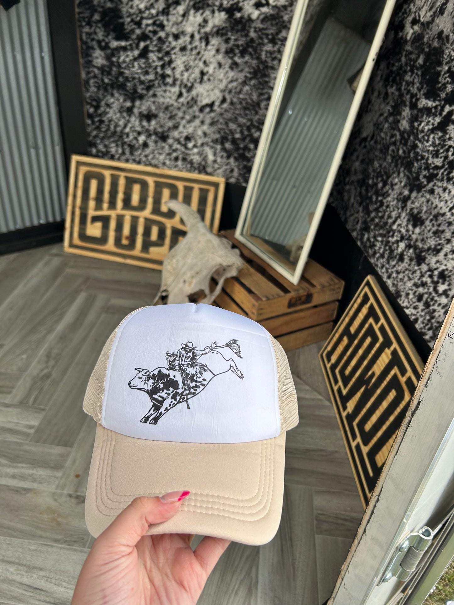 Bull Rider Trucker Hat