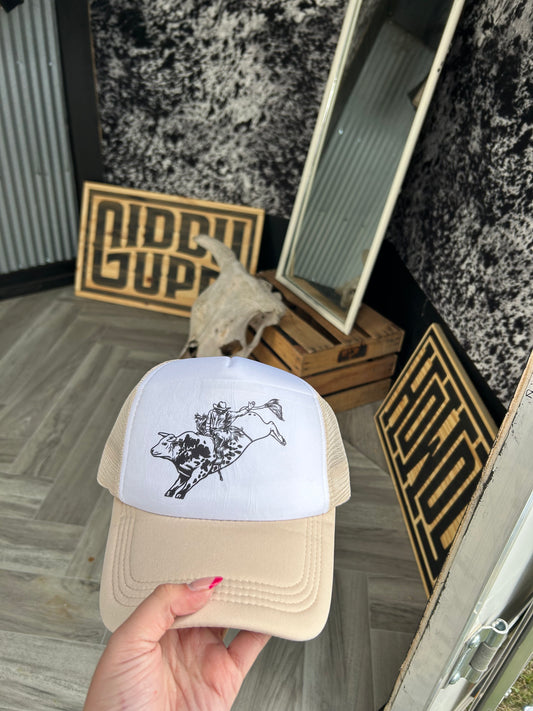 Bull Rider Trucker Hat