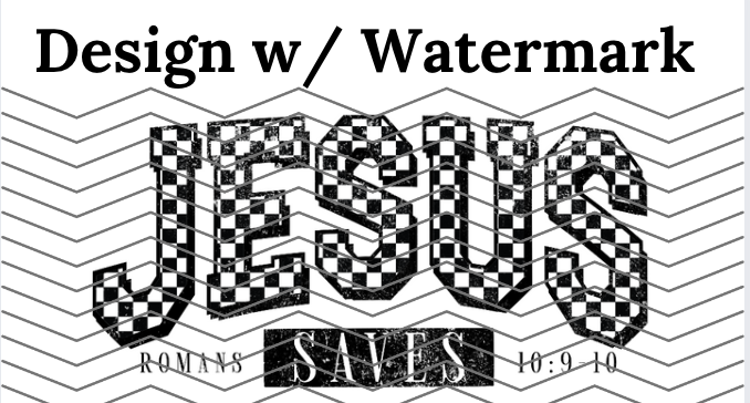Jesus Saves Checkered