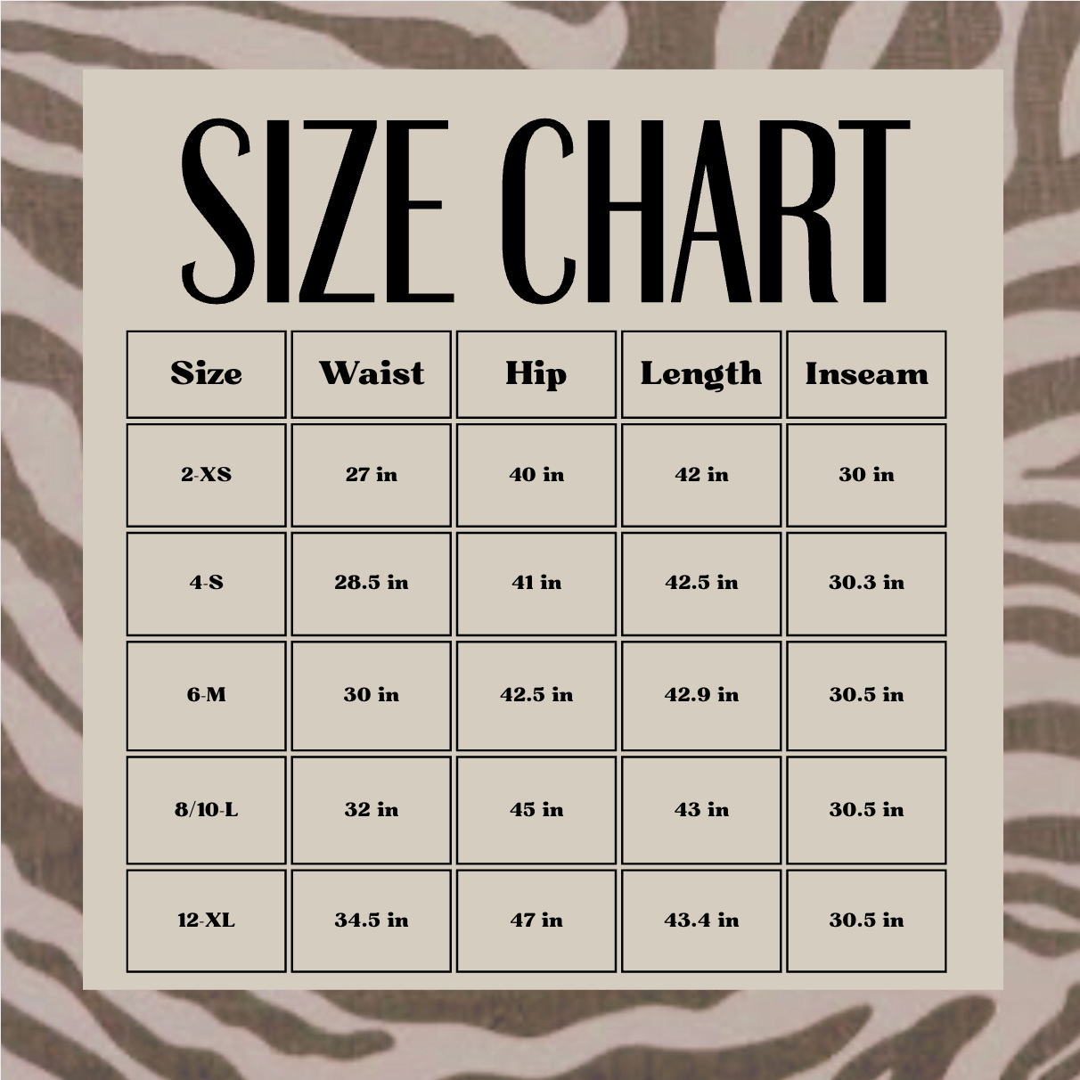 Zebra jeans